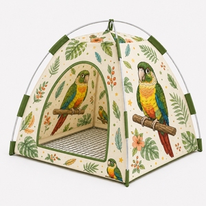 Cueva Triangular para Pájaros, Cama para Dormir, Percha, Nido, Casa, Hábitat para Loros - Product Image 1