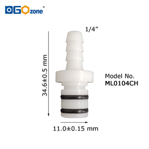 Nam valved kết nối 1/4 nhanh chóng phát hành khớp nối 5/16 ống nhựa khớp nối 3/8 không valved phụ kiện - Product Image 2