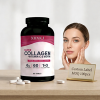 Comprimés de Super Collagène Biotine OEM en Marque Blanche pour Usine GMP – Complément Naturel pour la Santé des Cheveux, de la Peau et des Ongles – Produits de Beauté pour Adultes