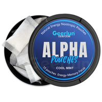 Pochettes Geerlun Personnalisées Saveur Concentration & Énergie, à Base de Plantes Naturelles, Caféine et Alpha Nootropiques