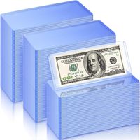 Protège-billets transparents sur mesure en PVC pour collection de devises, format standard, grand volume