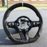 Volant de voiture en cuir sport en forme de D pour BMW F06 F07 F30 F10 F11 F12 F15 F16 F36 F20 F22 F25 F32 F33 F35 F36 M3 M5 M8
