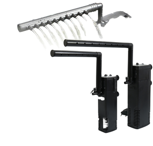 Piccolo <span class=keywords><strong>Acquario</strong></span> Rettangolare con Filtro Ossigeno Integrato Pompa Sommergibile Verticale Vasca per Tartarughe Purificazione a Basso Livello d'Acqua - Product Image 2