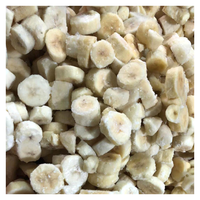 IQF de alta calidad entero congelado plátano dulce en rodajas a granel embalaje de cartón patrón de trozo de coco producto de fruta congelada al por mayor