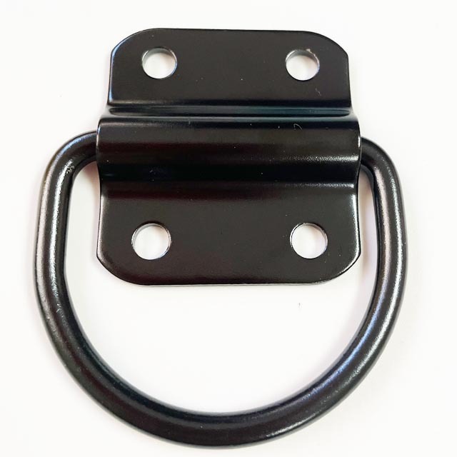 Ultra Durable Heavy Duty Steel Trailer Floor D Lashing Ring Rings Tie Down Anchor 3500 LBS Surface Mount Hooks Securing Cargo