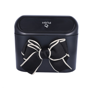 Car Trash Can Rectangular Black Plastic Door Mounted Waterproof Storage <b>Bin</b> For Inside Car Use - Product Image 1