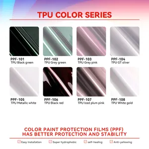 Ppf Tpu Color Change Film Colored Paint Protection Film Self Healing Car Vinyl Wrap Colors Shift Film