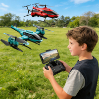 Avion télécommandé WGNRC V10 pour débutants, quadricoptère pliable télécommandé, avion de voltige RC, avion de chasse RC avec caméra