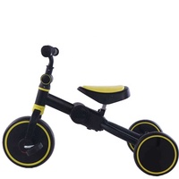 Nouveau vélo d'équilibre pliable multifonction 3 en 1 pour tout-petits, tricycle et porteur pour enfants