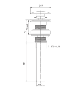 Accesorios para Desagüe de Lavabo de Baño, Color Bronce, con <span class=keywords><strong>Tubo</strong></span> de Desagüe Extendido - Product Image 3