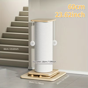 Custom <strong>Cat</strong> <strong>Scratching</strong> <strong>Post</strong> with Stand Large Solid Wood <strong>cat</strong> Climbing Frame, Multi-level <strong>Scratching</strong> Board with Space Capsule - Product Image 6