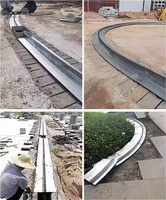 Caniveau de drainage linéaire en acier inoxydable à double fente SS304, plaque pliée pour pavage de sol