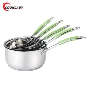 New Item Kitchen Cooking Pot Stainless Steel Cookware Set With Zlloy Alloy Handle