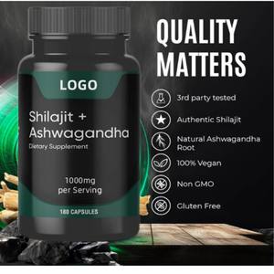 Sıcak satış <span class=keywords><strong>OEM</strong></span> Shilajit Vitamin takviyesi kapsül organik Shilajit ashashandha kapsül - Product Image 5