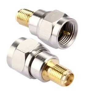 Antenna Transfer Connector F Type Male Plug To Female Jack Straight RF Coaxial Adapter