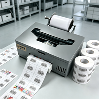 Printer Label Inkjet 6 Warna LP210 A4 dengan Printhead XP600, CISS, Tinta Sublimasi Dye Pigment, dan Sistem Roll to Roll