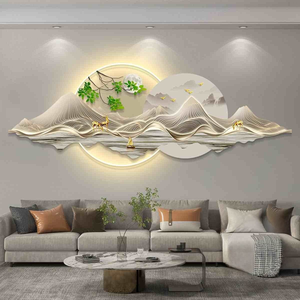 <span class=keywords><strong>Peinture</strong></span> décorative en acrylique HD avec impression UV 3D, lumineuse à LED, pour salon, style nature morte, en métal, avec éclairage LED intégré, effet cristal - Product Image 4