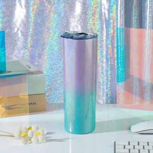 Vaso Térmico Delgado de 20oz con Acabado Diamantado, Aislamiento al Vacío, Acero Inoxidable, para Coche, Sublimación, Personalizable, en Blanco - Product Image 2