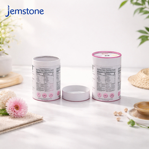 Boîte cylindrique en carton écologique personnalisée pour thé aux herbes et vitamines, emballage alimentaire de qualité alimentaire pour bonbons et biscuits, tubes en papier - Product Image 6