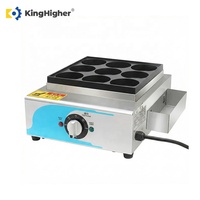 Machine à œufs et hamburgers électrique industrielle en acier inoxydable à 9 trous, pour la préparation de burgers chinois à la viande et aux œufs