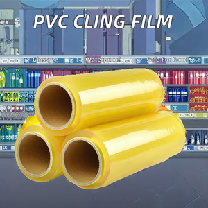 Rõ ràng trong suốt cấp thực phẩm PVC bám bọc bộ phim kéo dài cuộn mềm Glossy độ ẩm bằng chứng cho khoai tây chiên và đóng gói thực phẩm - Product Image 2