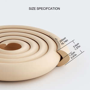 Protecteurs de coin écologiques pour bébés Livré avec 3M Tape Baby Safety NBR Rubber Foam Corner Edge Protector pour meubles - Product Image 3
