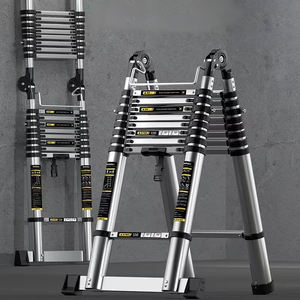 <span class=keywords><strong>Escalera</strong></span> Telescópica Aislada de Acero Inoxidable Ligera, Multiusos, de <span class=keywords><strong>4</strong></span> Peldaños, <span class=keywords><strong>Extensible</strong></span> y Plegable - Product Image 1