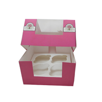 Boîte à gâteau d'anniversaire avec couvercle en carton rigide 300 g/m², base, ruban, nœud décoratif, impression florale aquarelle, oiseaux, impression intégrale