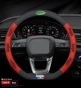 Cubierta de volante de coche transpirable directa de fábrica <span class=keywords><strong>3D</strong></span> impreso con logotipo personalizado de alta calidad para comercio exterior - Product Image 2
