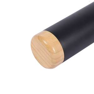 Bouteille d'eau isotherme Yongkang avec poignée en bambou, en acier inoxydable 304, durable, portable, pour usage extérieur, avec petite gourde - Product Image 1