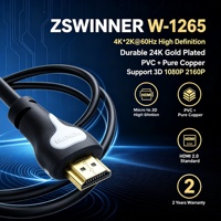 Câble Micro HDMI vers Micro HDMI 4K 60Hz Haute Vitesse Plaqué Or Cuivre Pur Gaine PVC pour Vidéo HDTV Projecteur