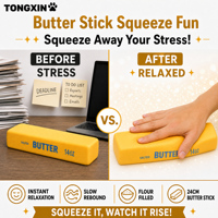 Grand bâton de beurre souple à rebond lent TONGXIN, jouet anti-stress, jouets squishy, jouet à presser, balles anti-stress, lot de squishies en gros, cadeau