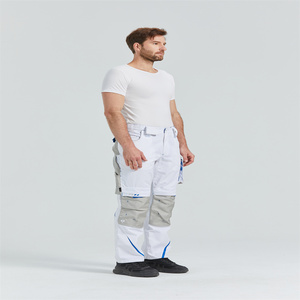 Pantaloni <span class=keywords><strong>Cargo</strong></span> da uomo di alta qualità personalizzati OEM personalizzati pantaloni Multi tasche da uomo pantaloni da lavoro <span class=keywords><strong>Cargo</strong></span> funzionali pantaloni da carpentiere bianchi - Product Image 4