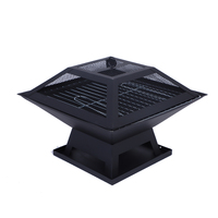 Perapian Kayu Bakar Gaya Fire Bowl untuk Luar Ruangan & Dalam Ruangan, Panggangan BBQ, Perapian Taman, Perapian Halaman Belakang, Pemanas untuk Berkemah
