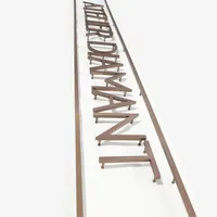 Letras de Acero Inoxidable SUS304 con Acabado Mate, No Iluminadas, para Señalización Metálica Sólida para Publicidad Exterior Vintage, GFace Premium