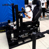 Simulador de vuelo Cockpit Aircraft Microsoft Flight Simulator Control de cabina Simulador de carreras con soporte de rueda de movimiento Gaming