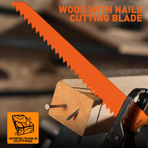 Lot de 10 lames de scie alternative de 6 à 8 pouces pour la coupe du <span class=keywords><strong>bois</strong></span> et du métal - Product Image 6