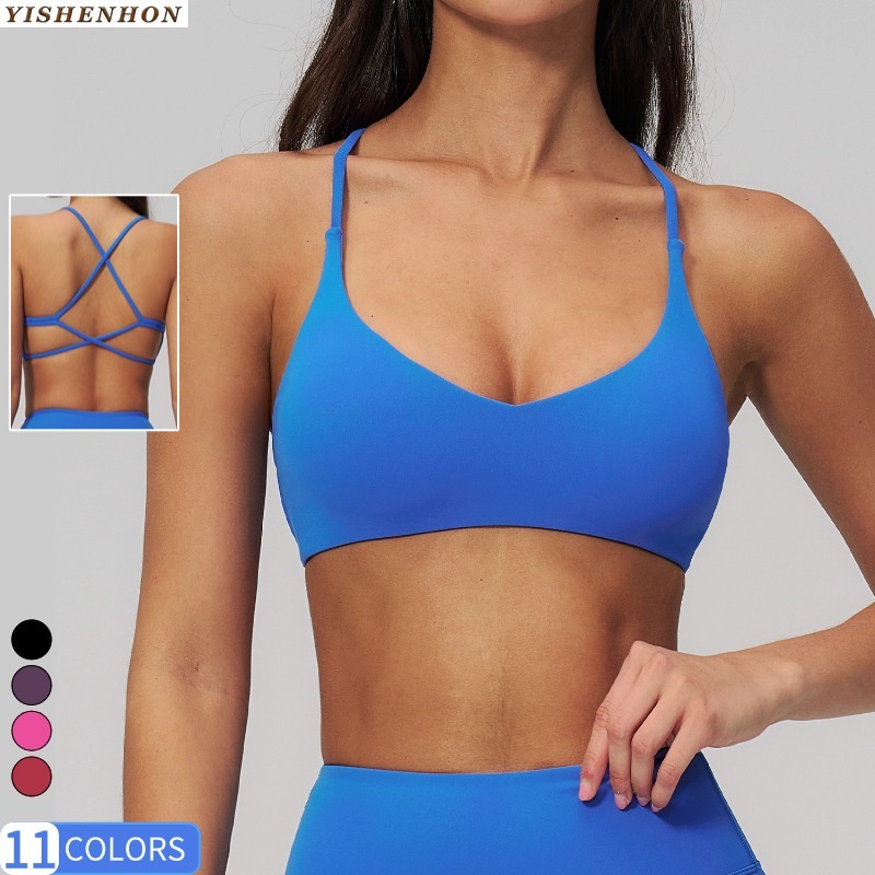 YISHENHON New Arrival Workout High Quality Yoga Bra Comfortable Outdoor Girl Gym Sports Custom Womensport Fitness Underwear