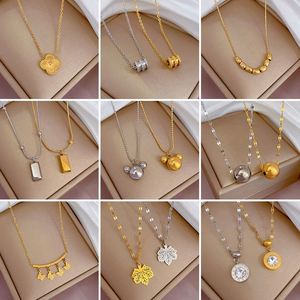 Female Stainless Steel Full-Body Cold Necklace Red Ins Net Clavicle <b>Chain</b> with Butterfly Shape Gold Plated Buddhism Accessories - Product Image 2