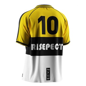 เสื้อโปโลฟุตบอลชาย ระบายอากาศได้ดี ชุดทีมแบบกำหนดเองสำหรับการฝึกซ้อมและการแข่งขัน เสื้อฟุตบอลแขนสั้นคอปกคลาสสิก - Product Image 6
