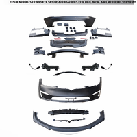 Nouveau kit carrosserie de lifting pour Tesla Model S : Amélioration de l'ancien au nouveau, pare-chocs avant et arrière, séparateur inférieur, lèvre, calandre, kit de conversion