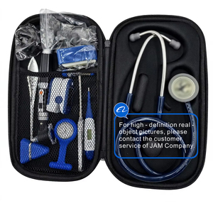Kit de stéthoscope médical portable avec otoscope - Outils de diagnostic multifonctionnels pour infirmières/médecins (étui violet/rouge/bleu) - Product Image 4