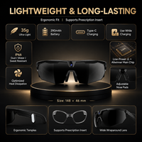 Lunettes de cyclisme intelligentes avec caméra : vidéo 1080p, 8MP, assistant IA, appels, transfert Wi-Fi, IP67, audio