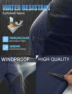Nouvelle collection <span class=keywords><strong>de</strong></span> pantalons <span class=keywords><strong>de</strong></span> <span class=keywords><strong>ski</strong></span> pour hommes pantalons coupe-vent imperméables à fermeture éclair pantalons softshell pantalons en polaire pour hommes - Product Image 3
