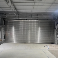 Porte enroulable industrielle en acier, galvanisée ou en acier inoxydable, sécurité renforcée, porte enroulable métallique en acier inoxydable