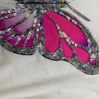 Patchs en sequins 3D de haute qualité, papillon, alphabet, cœur, fleur, pour vêtements et chapeaux, design de mode