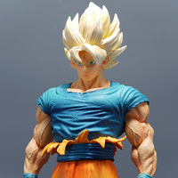Vente en gros 31CM Dragon Super Saiyan Son Goku Dessin Animé Japonais Recueillir DBZ Jouet Statue Figurine Anime PVC Figure