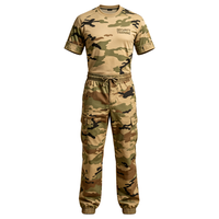Uniforme tactique camouflage AQTQ pour la formation des agents de sécurité, vêtements en coton imprimé camouflage
