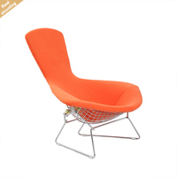 Fauteuil design moderne du milieu du siècle, fauteuil d'appoint pour salon, fauteuil lounge avec structure en métal ajouré pour la maison et l'hôtel