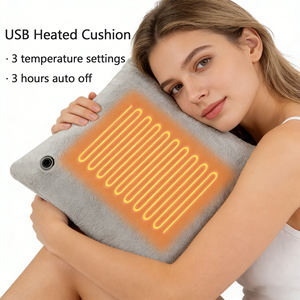 Oreiller lombaire chauffant électrique USB OEM/ODM, 3 réglages de chaleur, respectueux de la peau, portable, ergonomique, <span class=keywords><strong>coussin</strong></span> chauffant <span class=keywords><strong>pour</strong></span> le dos et le cou - Product Image 1